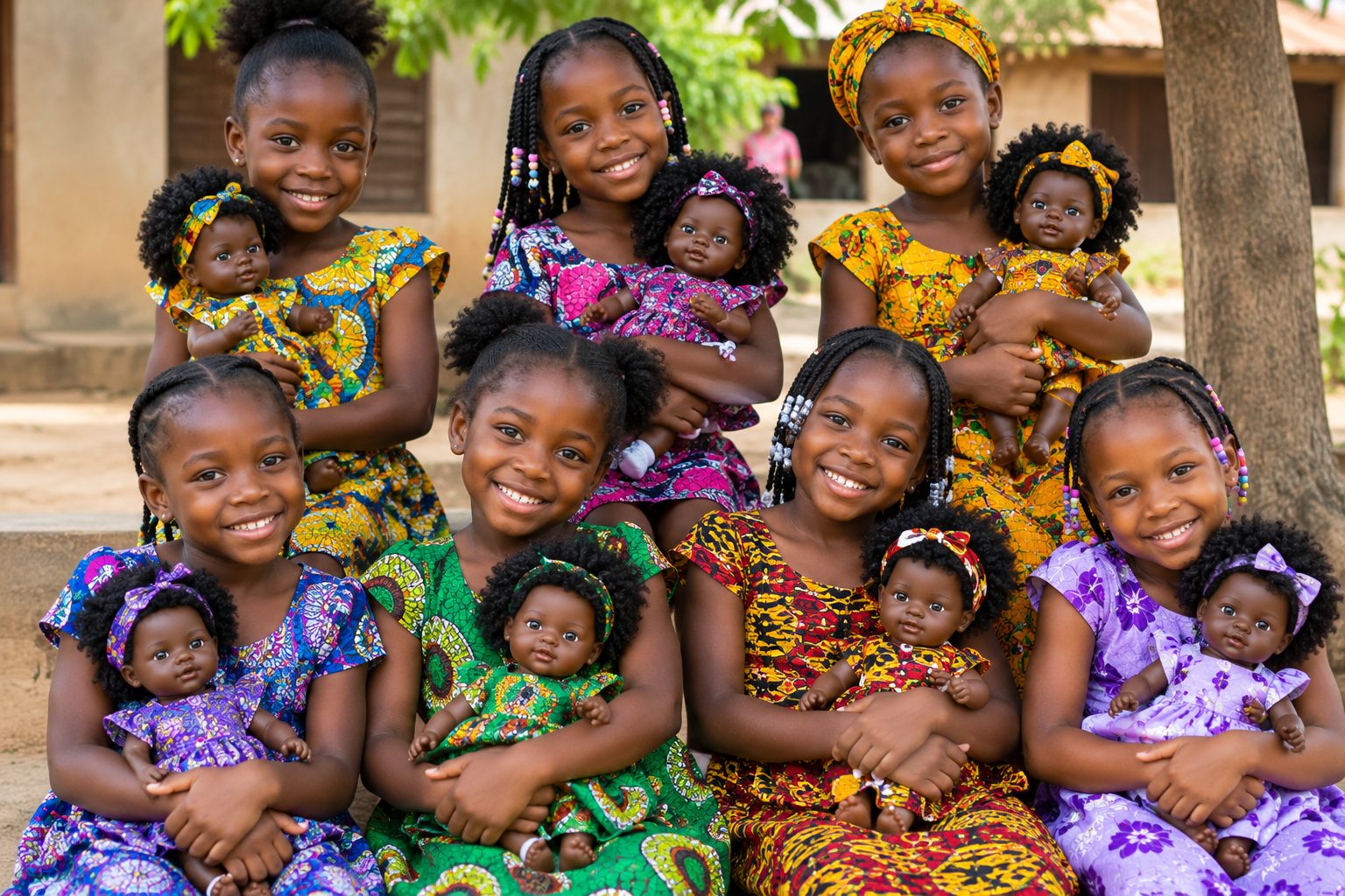 Give Black Dolls to Black African Girls