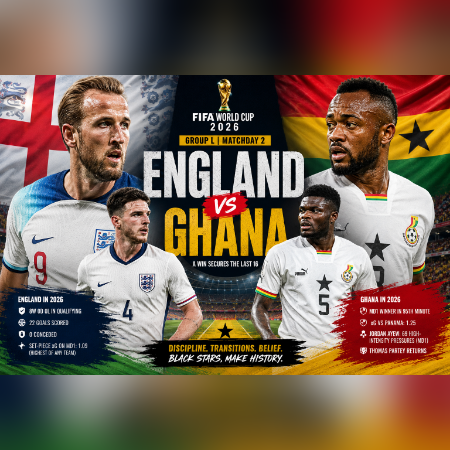 WC 26 Ghana vs England, an encounter for the books?